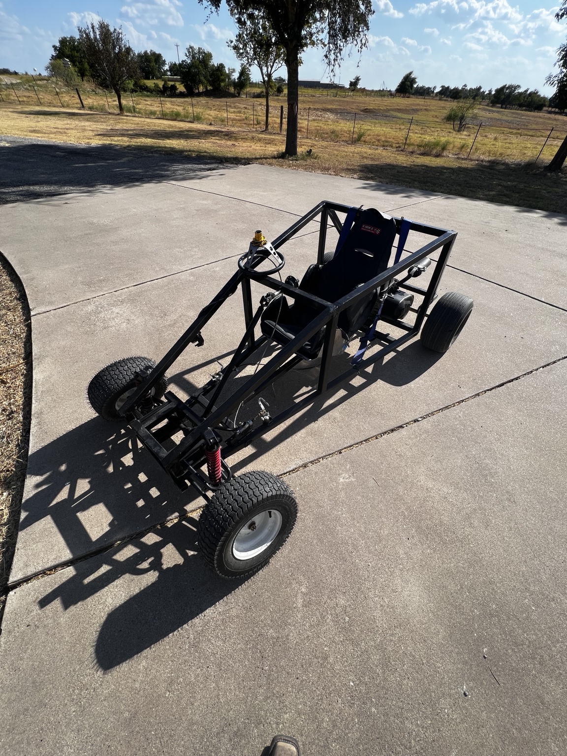 Completed custom cross-kart built by Jaxson Richter